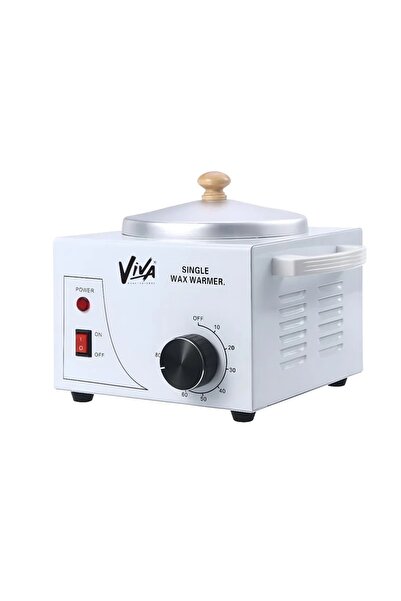 Viva Professional جهاز تسخين شمع إزالة الشعر فيفا سينجل وايت - سخان كهربائي احترافي لإزالة الشعر بالشمع الناعم