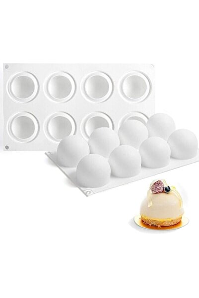 Generic قوالب سيليكون ثلاثية الأبعاد على شكل كرة من AFINSEA MUNIU لكعكة الموس...