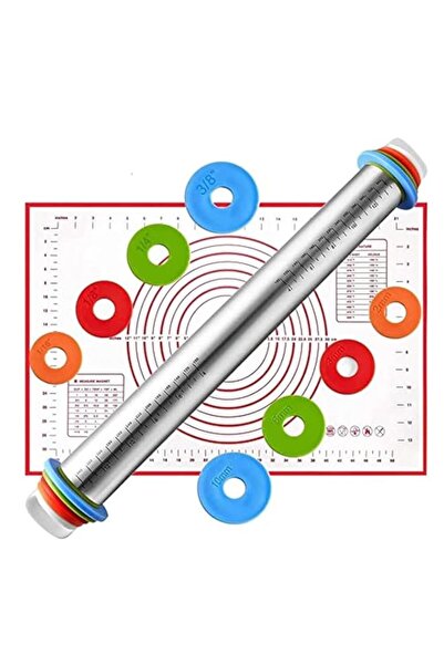 Generic مجموعة شوبك العجين القابل للتعديل من يو هوم مع حلقات سمك وسجادة معجنا...