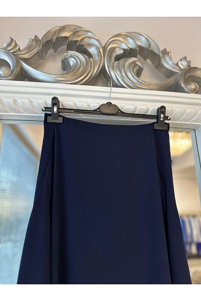 Sentez Crepe Skirt - Navy Blue