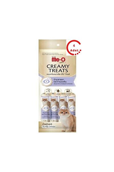 me-o Gold Ton Balığı Taurin Kedi Ödülü 4 x 15 Gr x 4 Adet