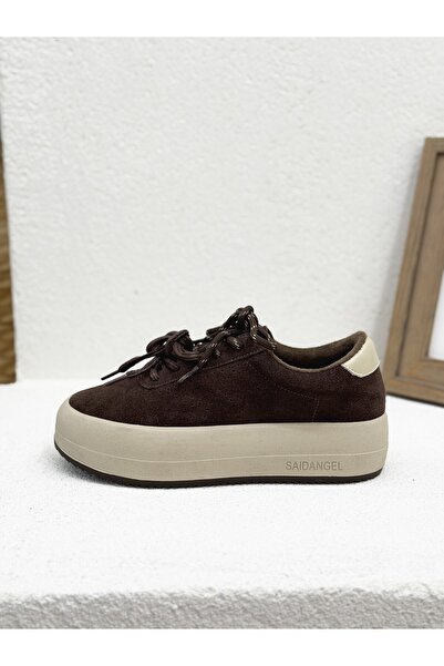 Guja 26K372 ÇİFT BAĞCIKLI HAKİKİ DERİ KALIN TABAN SNEAKER SPOR AYAKKABI