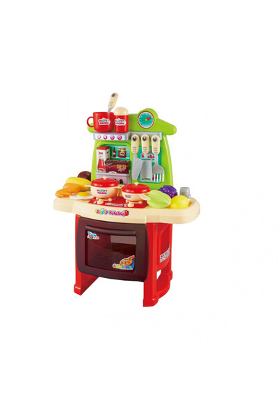 Toy Πολυλειτουργική κουζίνα Cool Cooking για παιδιά, κόκκινο, δημιουργικότητα