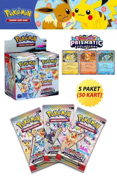 hediyecik بطاقة تعزيز Pokemon Tcg Prismatic Evolutions - بطاقات لعبة بوكيمون ...