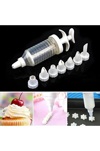 Generic مجموعة مسدس تزيين الكريمة من جولد إيدج، 9 قطع، مع رؤوس تزيين الكيك وا...