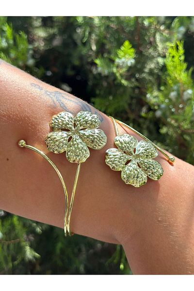 Gönülden Tasarım Steel Flower Women's Bracelet