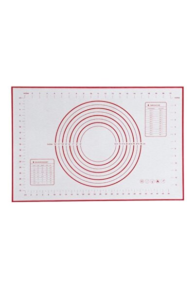 Generic حصيرة خبز سيليكون غير لاصقة مقاس 60×40 سم، وسادة عجن من الألياف الزجا...