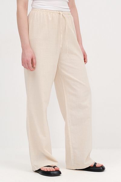 Addax Wide Leg Pants with Tie Waist Pn17449