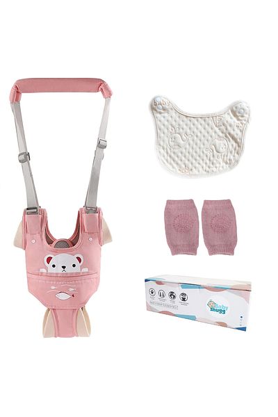 BabySnugg Ergonomic baby walker harness with removable panty support - Pink