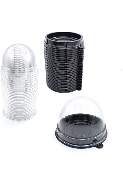 Generic DELFINO Cake Box Cupcake Container 50 PCS Mooncake Boxes Clear Plasti...