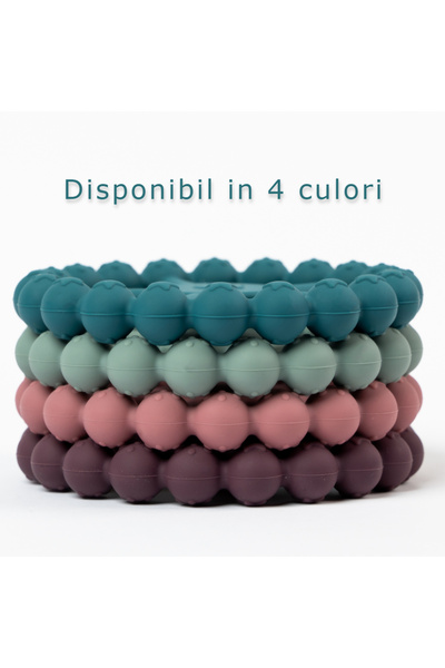 BabySnugg Silicone Teething Toy, Mint Green Ring