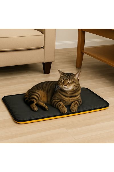 AKTURK HOME 4 Season Comfort Mat (65X40 cm) - Suitable for Hot and Cold Use - with Yellow Cord