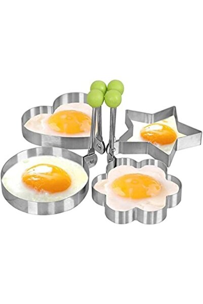 Generic قالب بيض مقلي من الفولاذ المقاوم للصدأ للمطبخ FDTY على شكل قلب، قالب ...