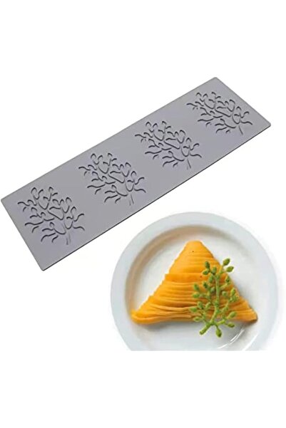 Generic قالب سيليكون على شكل أوراق شجر ومرجان للشيف، فوندان، كيك طعام، تزيين ...