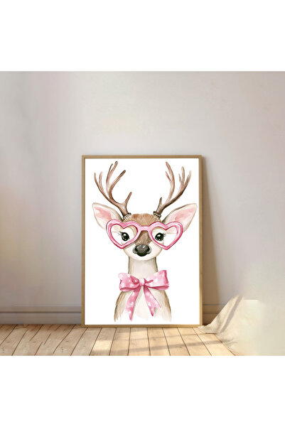 Dekorsiahome Πίνακας Παιδικού Δωματίου με Ξύλινο Πλαίσιο Μονοκόμματο TK1042