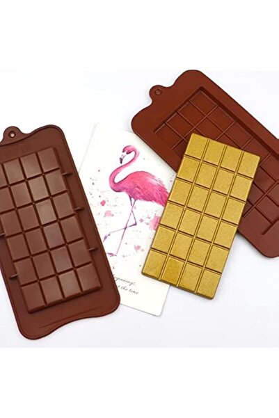 Generic مجموعة من قطعتين من قوالب حلوى الشوكولاتة المصنوعة من السيليكون من zq...