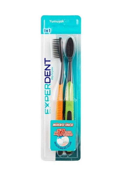 EXPERDENT Micro Fine Soft Toothbrush 2 Pack