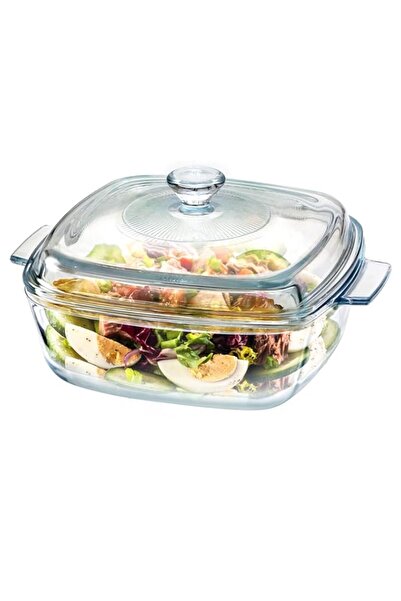 Generic طبق خزفي مربع من NUTRIUPS مع غطاء، آمن للاستخدام في الفرن، مغطى بطبقة...