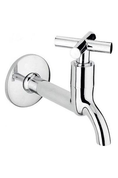 CPU ELEKTRONİK 2-Piece Plus Open Close 4-Arm Chrome Spin Tap Single Input Through the Wall