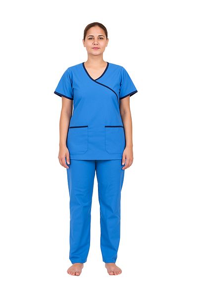 Rannah's Uniform Exquisite Scrub Set Uniform for Women, Beautician, Housemaid, Nurse with Piping