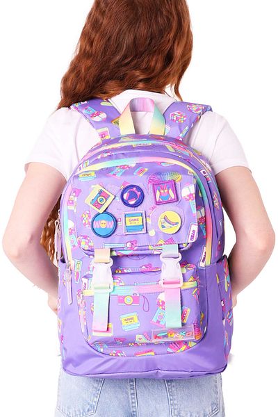 ELATAE Waterproof Fabric Girl's Multi-Eye Orthopedic Backpack School Bag L5238