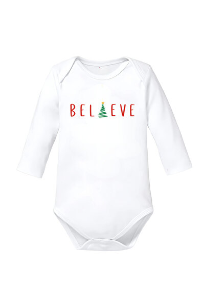 OEM Body copil Crăciun alb alb bumbac Merry Christmas mărimea 80