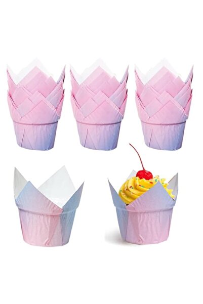 Generic أكواب خبز توليب من دووماما، عبوة من ١٠٠ كوب - بطانات كب كيك مافن للمن...