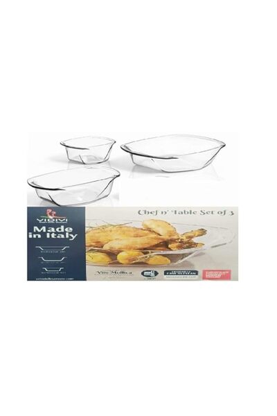Generic VIDIVI - Chefn' table - oven ware set of 3 - Made in italy