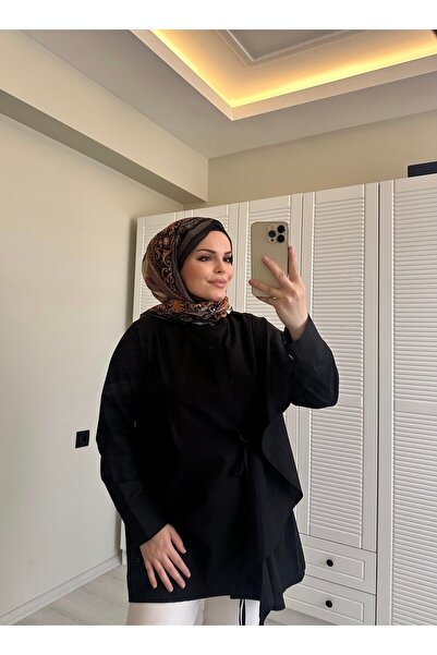 Nuesscollection Omuz Fırfır Gömlek