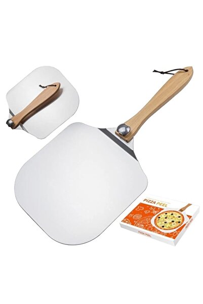 Generic Premium Pizza Peel, Aluminum Metal Pizza Paddle, Pizza Spatula with F...