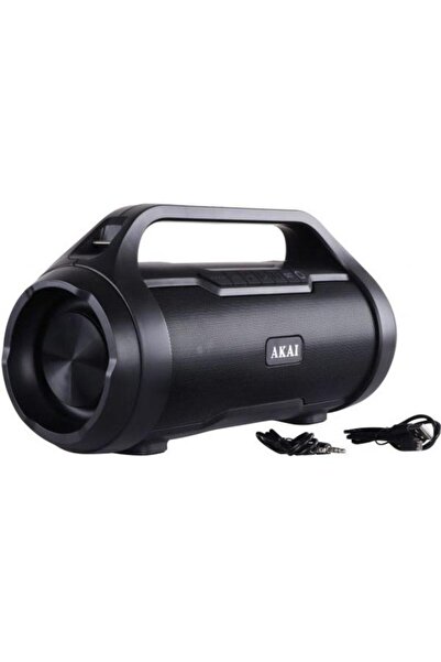 AKAI Portable Speaker ABTS-50, Bluetooth, water-resistant, FM Radio, USB, SD card (Black)