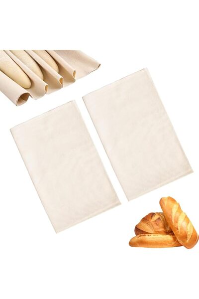 Generic 2-Pack Large Bread Proofing Cloth (75x45cm) – Reusable Linen Baker’s ...