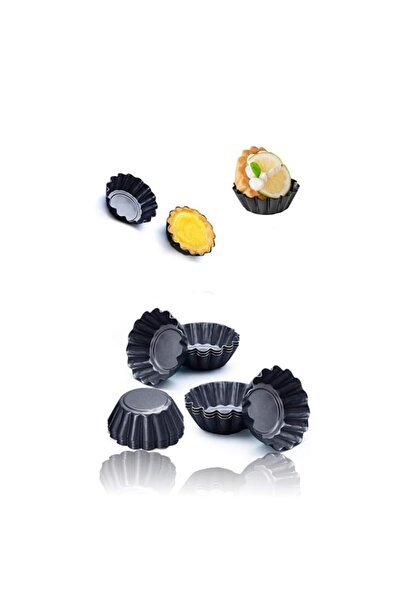 Generic مجموعة قوالب تارت البيض من سويت سيفن، 12 قطعة - اخبزي تارت ومافن مثال...