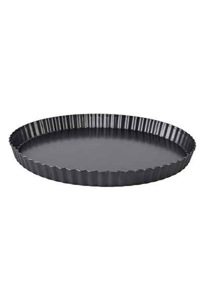 Generic صينية تارت دائرية، صينية تارت غير لاصقة ذات قاعدة قابلة للإزالة، قوال...