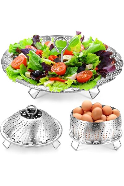 Generic Stainless Steel Food Steamer Basket, Veggie Fish Seafood Steamer Bask...