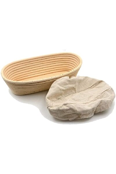 Generic سلة ELECDON البيضاوية الفاخرة مع بطانة - سلة مثالية لإثبات الخبز لصنع...