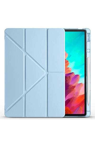 UnDePlus حافظة Lenovo Idea Tab Pro مقاس 12.7 بوصة TB-373FU ثلاثية الطي مع حجرة للقلم
