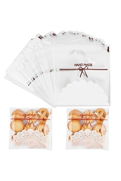 Generic أكياس بسكويت بلاستيكية ذاتية اللصق من NCN، 200 قطعة، أكياس حلوى مزينة...