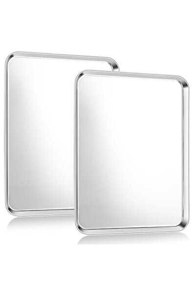 Generic مجموعة صينية خبز إي-فار من قطعتين، صينية خبز كبيرة 40.5 × 30.5 × 2.5 ...