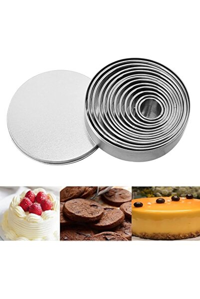 Generic مجموعة قواطع بسكويت دائرية من ساجريني، 12 قطعة، مجموعة قواطع بسكويت د...