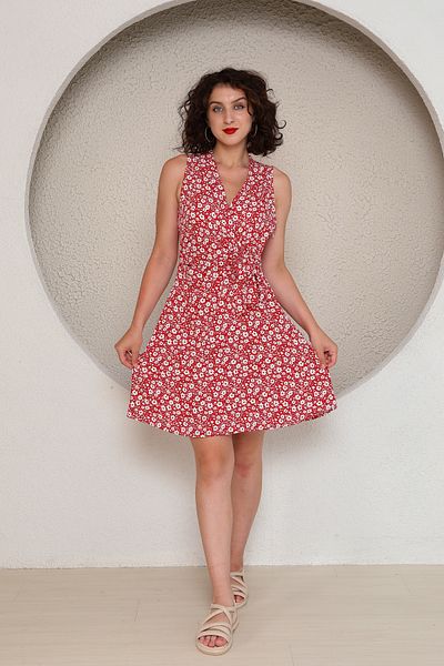 stcococix since 1990 V Neck Sleeveless Short Dress