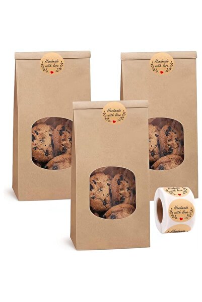 Generic أكياس مخبوزات ELECDON، أكياس ورق كرافت، أكياس قهوة بسكويت، أغلفة هداي...