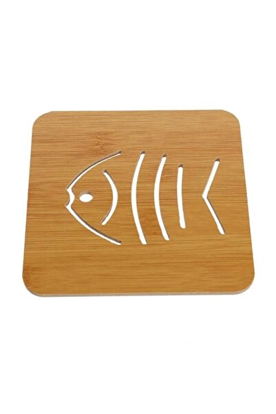 Generic حامل ثلاثي للأطباق الساخنة، حامل ثلاثي للطاولات مصنوع من خشب الخيزران...