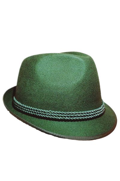 OEM Pălărie Clop cu șnur și pană ,culoare verde ,100 % lana ,marime 53