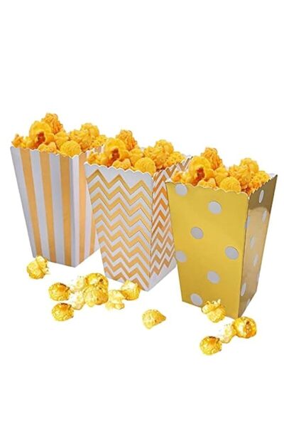 Generic 36 قطعة من صناديق الفشار وصناديق الحلوى من الورق المقوى ذات النقاط ال...