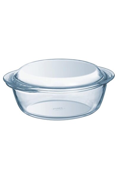 Generic طاجن بايركس إسينشال دائري سعة 2.1 لتر - زجاج بوروسيليكات متين للطهي و...