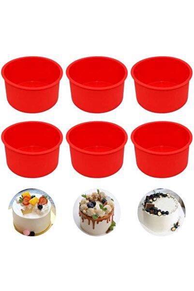 Generic قالب كيك سيليكون من ستاروبي، صينية خبز دائرية غير لاصقة، مقاس 4 بوصات...