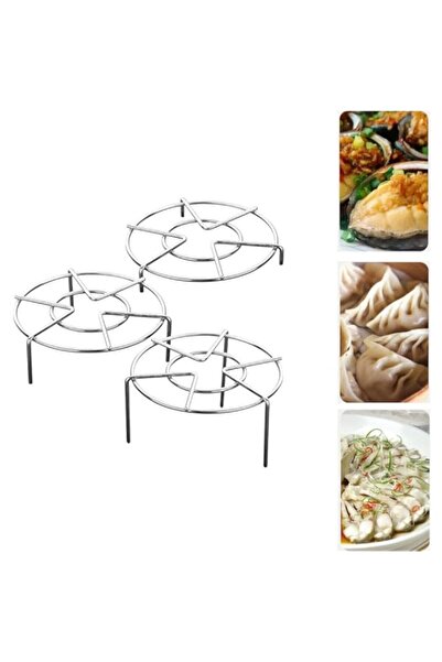 Generic حامل رف ثلاثي القوائم من خزنة مصنوع من الفولاذ المقاوم للصدأ، 3 أحجام...