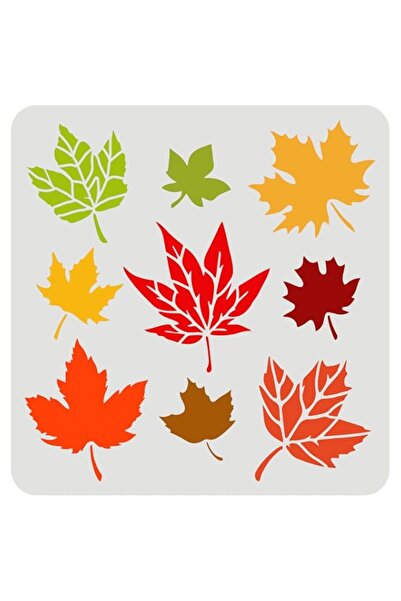 Generic قوالب أوراق القيقب من FINGERINSPIRE مقاس 11.8 × 11.8 بوصة، قوالب أورا...