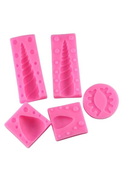 Generic قوالب تزيين الكيك المصنوعة من السيليكون على شكل يونيكورن من موجيانغ، ...